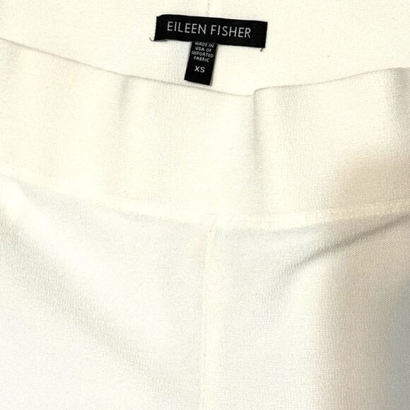 Eileen Fisher Stretch Crepe Crop Pant Petite Small Ecru Business Casual Summer - Picture 6 of 6
